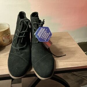 Toms Dark Gray Lace-Up Shoes